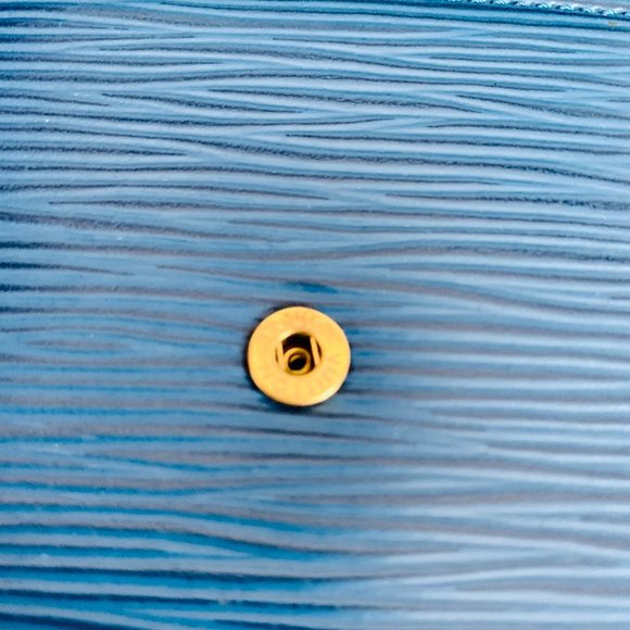 AUTH LOUIS VUITTON VINTAGE BLUE EPI LEATHER PORTE MONNAIE BILLETS WALLET  SP0926 - Picture 5 of 13